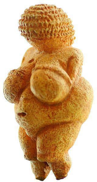 *Woman from Willendorf *Paleolithic *Significant Because:The apparent large size of the breasts and abdomen, and the detail put into the vulva, have led scholars to interpret the figure as a