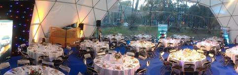3m Dinner in the Dome SEATING DINNER CAPACITY STAND-UP BUFFET