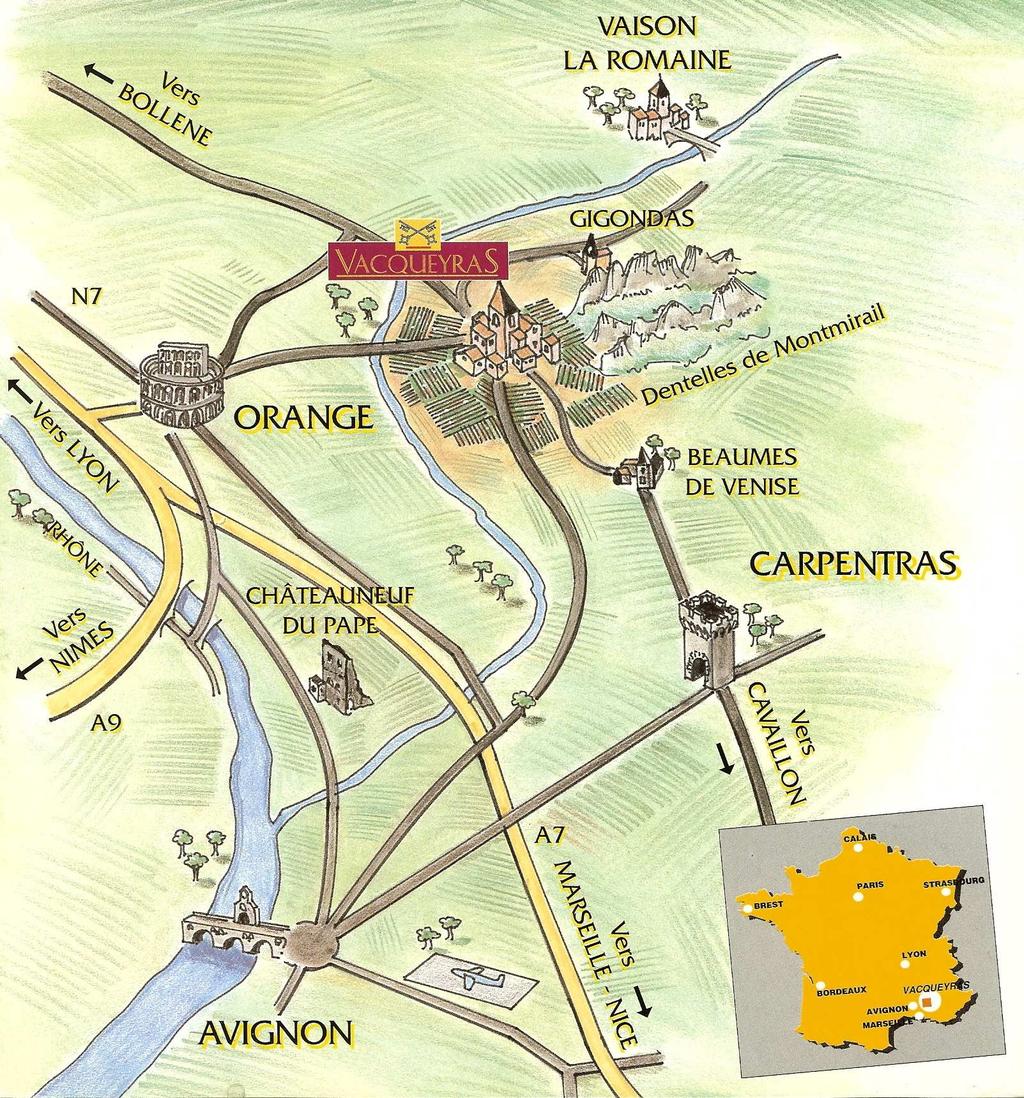 Viticultural tradition was always associated to the Vacqueyras village.