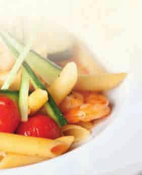 95 Penne Pasta with Prawns, Cherry Tomatoes, Courgettes and Garlic in Cream Sauce. 27. Penne con Funghi Gamberi 10.