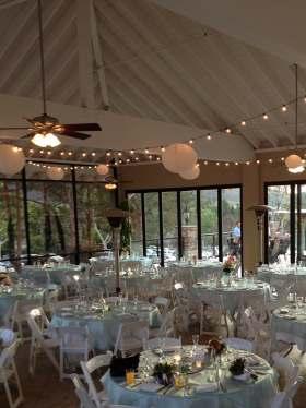 00 ea Ceiling Draping with Lighting