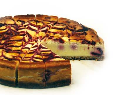 80 93p Baked Rhubarb & Custard Cheesecake