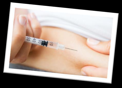 to the shoulder of the syringe and press down on the plunger to deliver the fluid into the subcutaneous space - Remove the needle and apply pressure with the cotton wool for 30