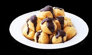 3 x 24 Choux pastry puffs with a