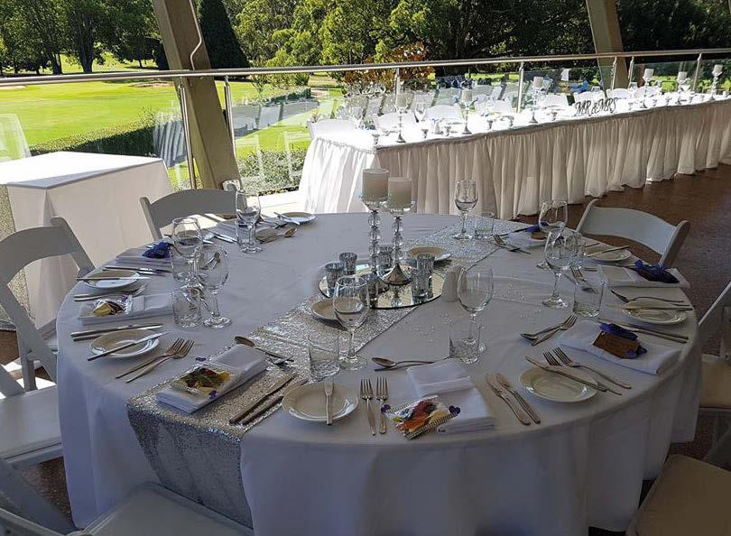 client tyling STYLING The Toowoomba Golf Club does not style functions, but does offer the venue as a blank canvas for your event for you to
