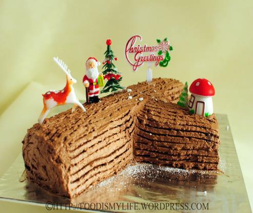 Chocolate Roll Ingredients: Icing 125g butter/soft margarine 250g icing sugar 40g cocoa powder 1 Swiss roll Equipment: Electric whisk Mixing bowl Palette knife Wooden spoon Fork Decoration 1 silver