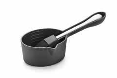 5 cup capacity non-stick saucepot with silicone basting brush BASTING BRUSH WITH