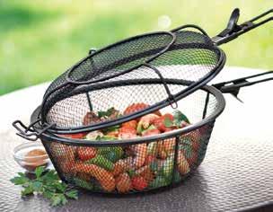11.75" Diameter, Non-Stick Product Card, 2 per case 8-76824-00604-3 JUMBO GRILL BASKET AND