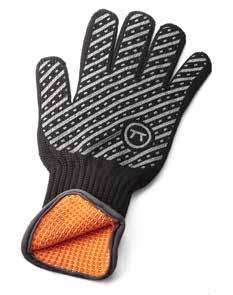 OUTSET GRILLWARE TEXTILES HEAT RESISTANT GRILL GLOVES (SMALL, MEDIUM) 76440 Header Card, 6 per case 8-76824-76440-0 HEAT