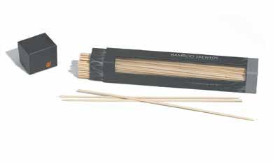 OUTSET GRILLWARE SKEWERS BAMBOO PADDLE SKEWERS 76437 Set of 25, 10" L, Bamboo Window Box,