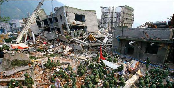 0 earthquake devastated the region north of Chengdu, Sichuan Province. It is confi rmed that there was over 69,000 deaths, over 360,000 injuries and 3.5 million homes destroyed.