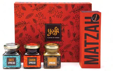 spread BOX WITH MATZAH SWEET BOX WITH MATZAH This gift set includes three jars of very different, but all healthy and deliciously sweet spreads.