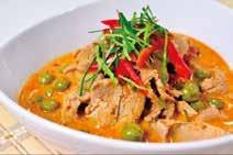 creamy coconut and red curry sauce Gaeng Phed Ped Yang 22 Smoked duck in