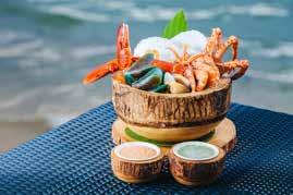Bucket 2,600 THB For 2-4 people Whole Boston lobster, spider crab lags,
