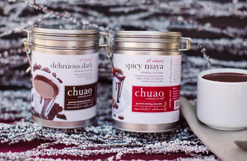 Cozy Up to a Cup Our award winning drinking chocolates, offered in keepsake tins, warm your soul one velvety sip after another. Their aromatic and deep flavors invite you to sit back, relax and enjoy.