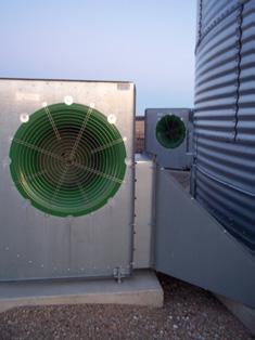 In grain elevators, large dryers may be used to help dry the kernels faster.