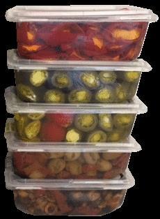72 150 3122 Livo Natural Mixed Peppers Stuffed with Cheese 17 Plastic Tray 8 12589