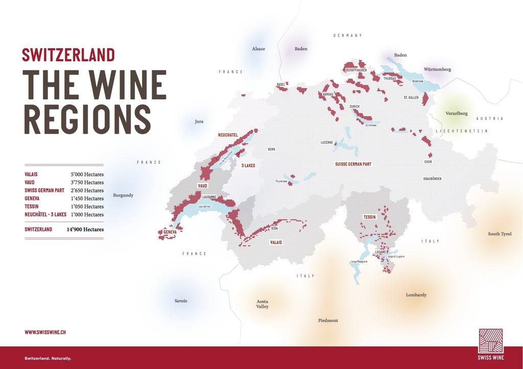 Introduction The six Swiss wine regions Figure
