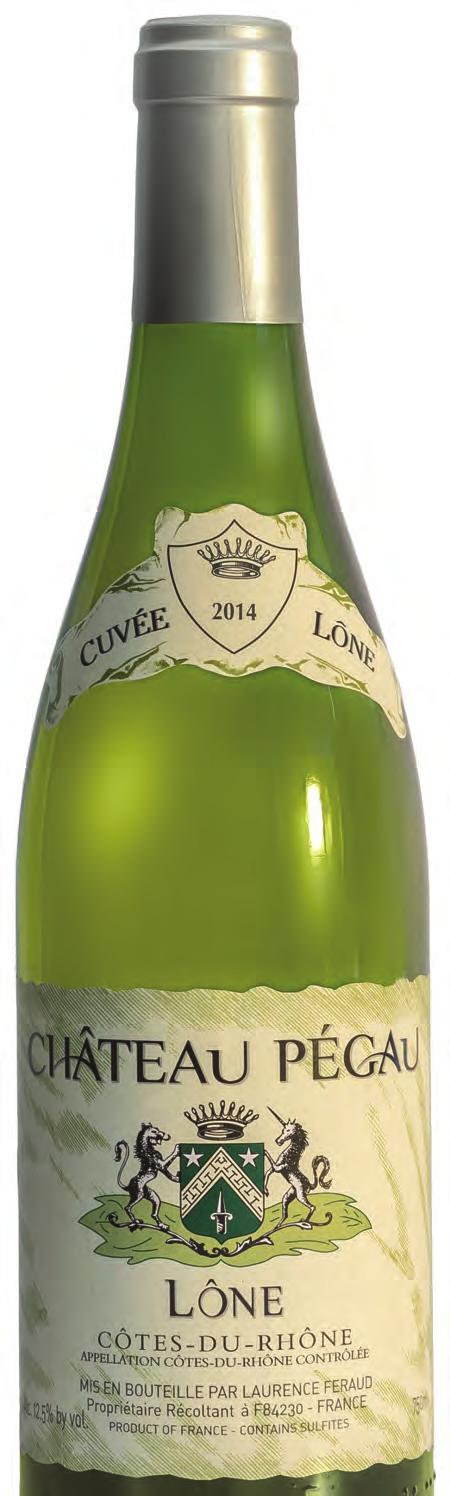 Château Pégau 2014 Cuvée Lone Blanc 89 Light yellow. Ripe pear, melon and tarragon on the pungent nose.