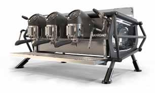 The chassis is a sturdy frame with a functional design, supporting and enhancing the essence of the coffee