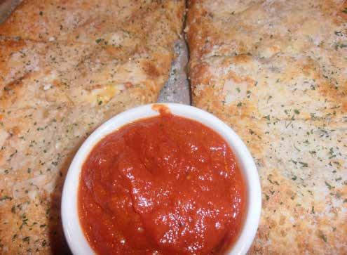 Calzones and Strombolis Cheese Calzone Filled with ricotta and mozzarella cheeses with house marinara on the side...12.