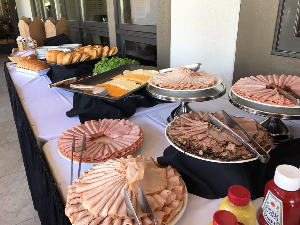Luncheon Buffet Selections Buffets include water, coffee, pop and iced tea. Soup may be added to any buffet for $3 per person. Minimum of 30 guests Backyard BBQ 25 Slow smoked split chicken and St.