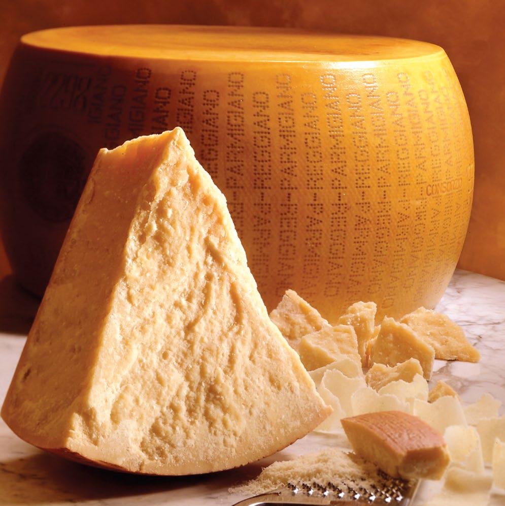 PARMIGIANO REGGIANO PDO hard cheese whole wheel (abt kg 35 )/ u.v. portions from kg 4.