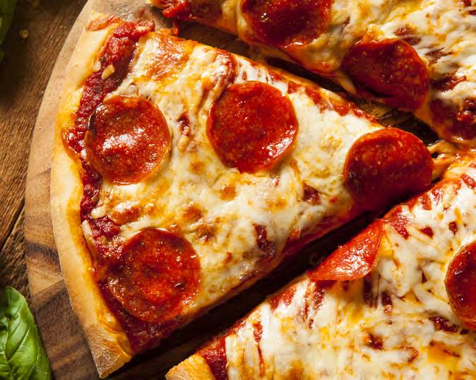 Pizza 15 1 pita 2 tbsp pizza sauce or 2 tbsp tomato sauce and Italian seasoning 1 tsp olive oil ¼ cup mozzarella cheese Pepperoni (optional) Using a small bowl, mix together sauce and olive oil.