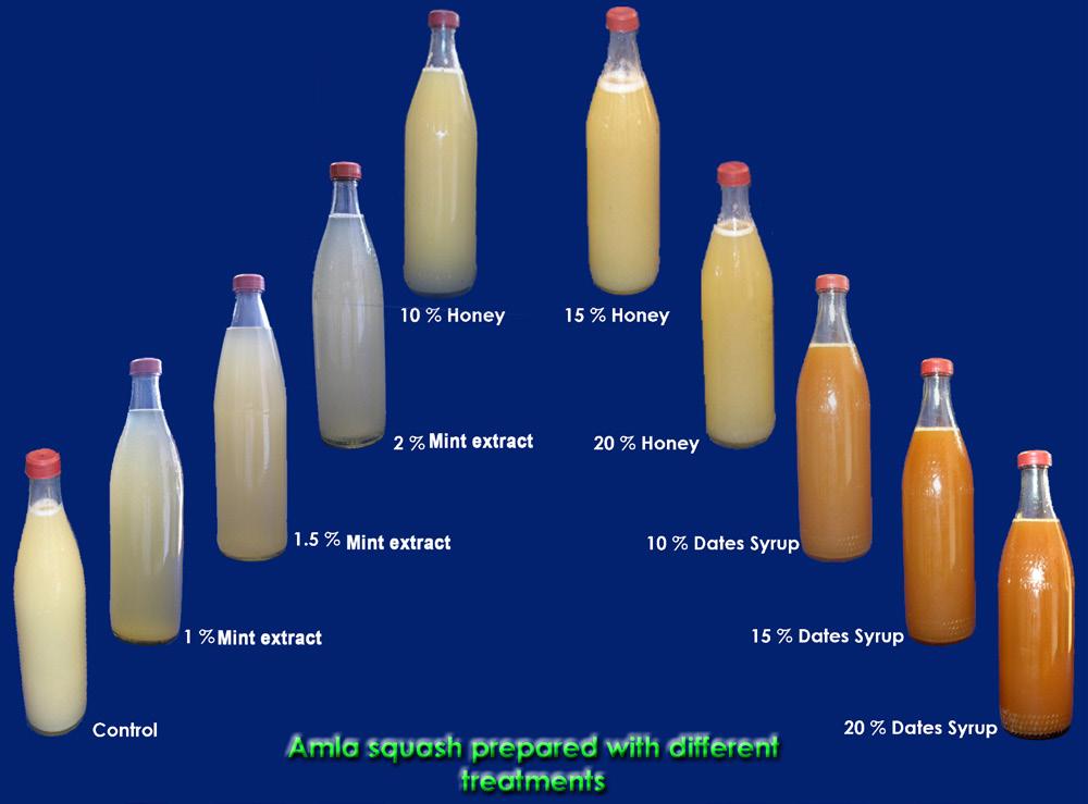Storage Studies of Amla Products of sugars. After nine months of storage, the amla jam contained 387.42 mg/100g in vitamin C and 0.82 mg/100g in tannin respectively.