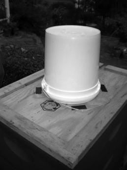 Widely used internal hive feeder Wood or plastic Replaces a frame inside the hive To