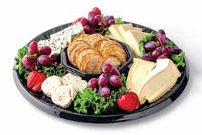 Crackers included 16 Tray (serves 18-20) Item #600 $60 Custom Cheese Board Select three 6 oz pieces of gourmet cheese, a specialty condiment, or Honey, Almonds or Cashews and 7 oz thin sliced Salami.