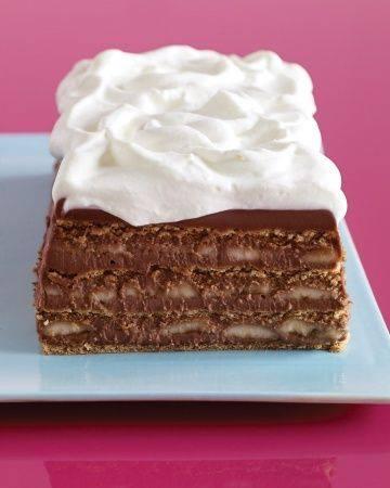pudding to create a sliceable dessert in this icebox cake recipe.