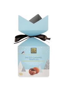 10. Moser Roth Boxed Truffles 140g MILK CHOCOLATE (49%) (Sugar, Cocoa Butter, Whole Milk Powder, Cocoa Mass, Emulsifier: Lecithins (Soya); Flavouring), SALTED CARAMEL CENTRE (45%) [Sugar, Cream