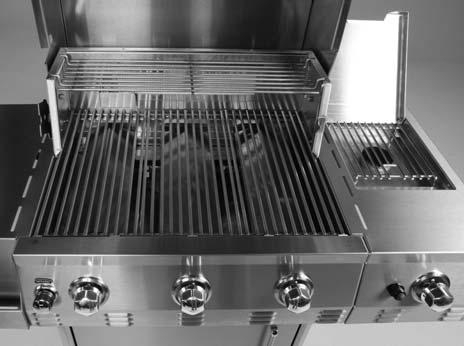 Control Knobs: Main Burners 9. Control Knob: Rear Infrared Burner 10. Side Shelf 11. Grilling/Cooking Surface 12. Rear Infrared Burner 13.