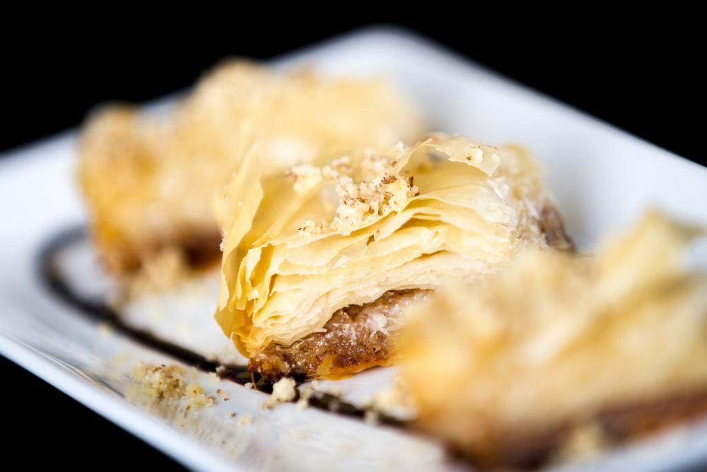 DESSERT MENU BAKLAVA (VG) Phyllo pastry filled with walnuts and coconut,