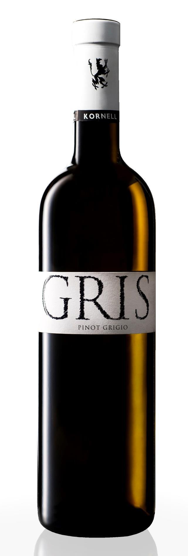 GRIS Pinot Grigio 2016 First vintage 2015 350 m South ovest Slope 15-20 % Pruning System Guyot Vines/Hectare 6000 Yield/Hectare 65 hl Beginning of September Vinification: Fermentation in stainless