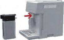 Replace the filter or remove it as described in the section Water filter.