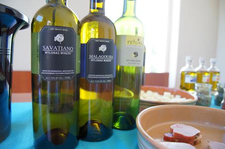 Savatiano, Malagouzia and retsina side-by-side! Well done!... In short, our visit was perfect!