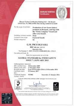 certified with BRC and IFS standards