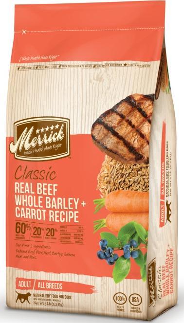 3 ingredients 30% protein content (previously 24%) Sweet potato added for fiber source Beef
