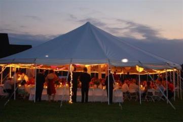 Rentals Tents: 20 x 20 40 x 1200 Ranging from $285 to $2,900 Side Walls: Solid white $60.00 each side White mesh $85.00 each side Clear French window Lighting & Perimeter Lights $1.