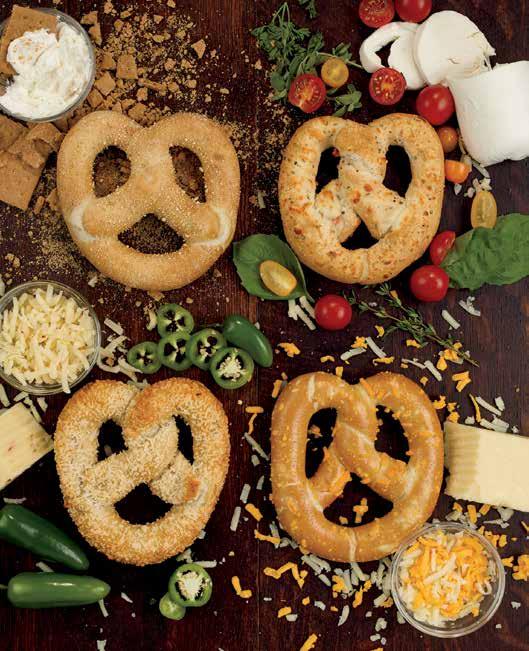 Item #7168 Item #7165 Item #66624A Item #23624 Item #7140 Item #7167 Item #7162 Pretzel Fillers Filled or topped with sweet and savory flavors.