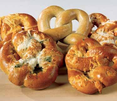 Pretzels Variety of delicious stuffed and classic flavors available in bulk pack, individually wrapped, or bites.