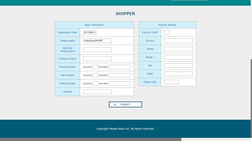 6. SETTING AND MANAGEMENT TO SET YOUR ACCOUNT AND MANAGE CONSIGNEE INFORMATION
