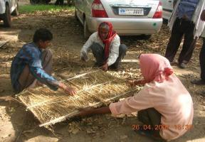 00 Sand Rs. 500.00 Bamboo, Khas Khas, etc. for top cover Rs. 500.00 Corrugated tin shed Rs.