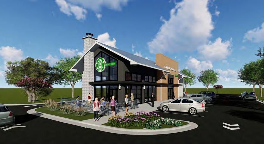 core characteristics This rare, new construction drive-thru Starbucks is surrounded by high performing retailers and located within the LakePoint Sports Complex, which is forecasted to attract 2