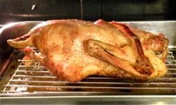 While the duck is roasting for its last hour, make the glaze When the duck