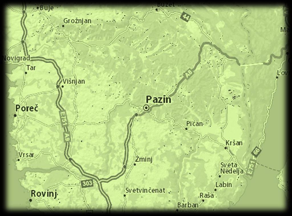 Višnjan is located on the main road A9/E751 (Pula_Trieste) and Radovani_Parenzana Estate is just 6 km