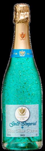 BRUT BLUE RESERVE Viña Fragrance D'or Brut Reserve Blue is a sparkling wine from natural Macabeo, Xarel'lo and Parellada, to achieve a sparkling classic but modern at the same time, according to the