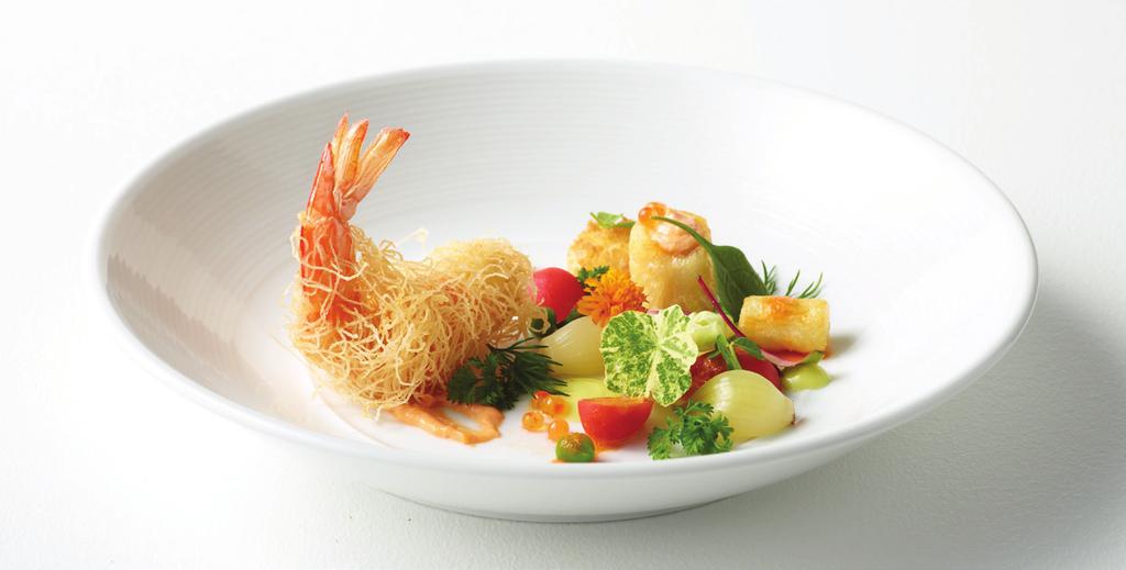 Pura Sun Ultra kataifi prawn, scallop, and spring vegetable salad. Recipe serves 6 Recipe part 1 Prawns & scallops 1 kg large raw prawns (u8) 500gm large scallops.